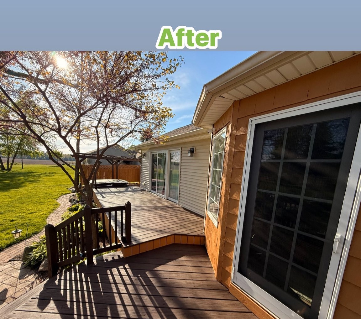after home and deck paint result from another angle