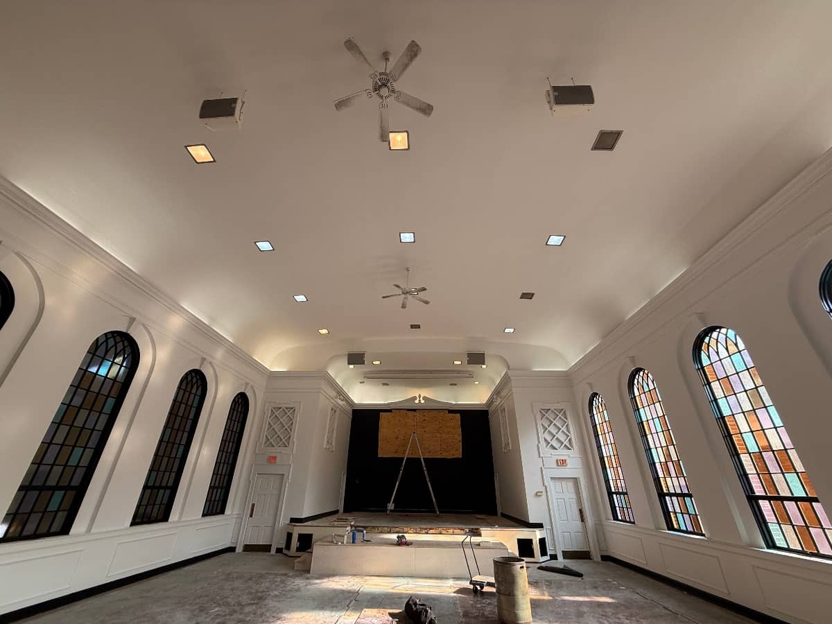 church interior paint
