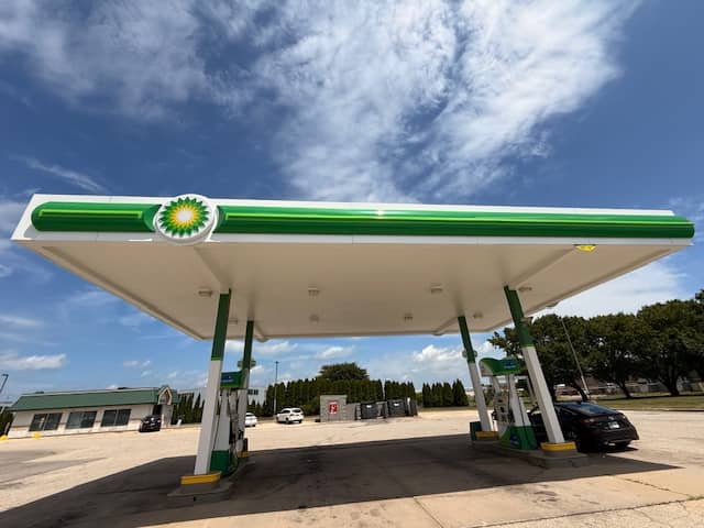 gas station