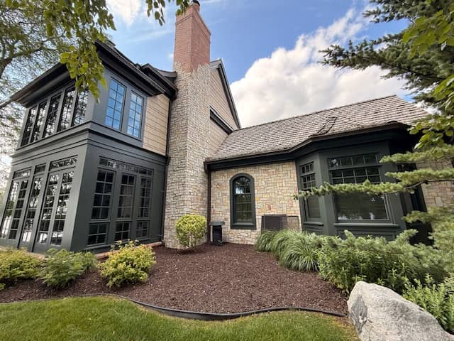 brick painted house exterior