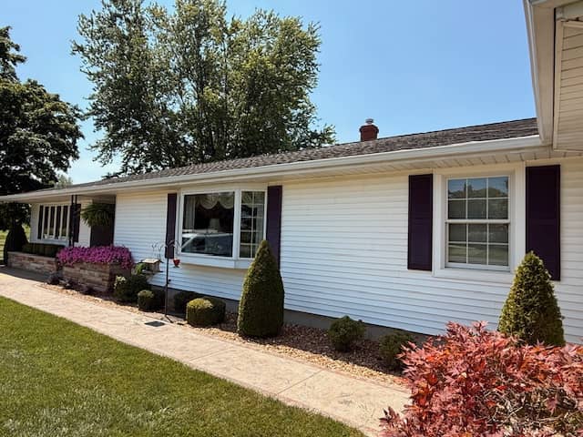 home white exterior painted