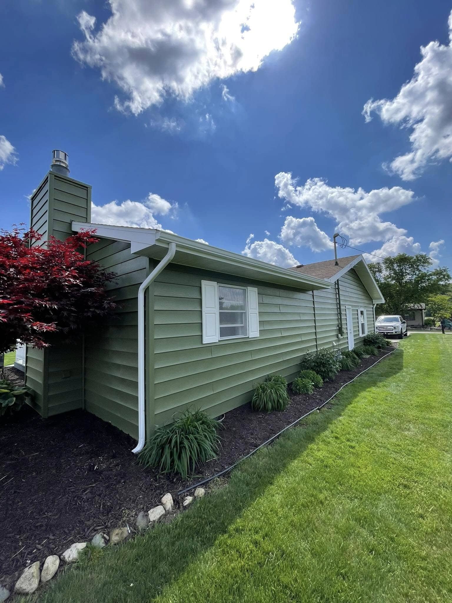 green home exterior paint