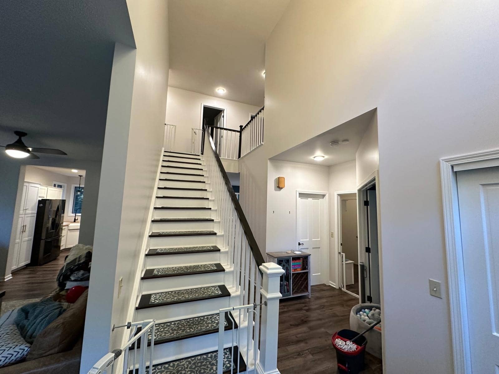 staircase area painted