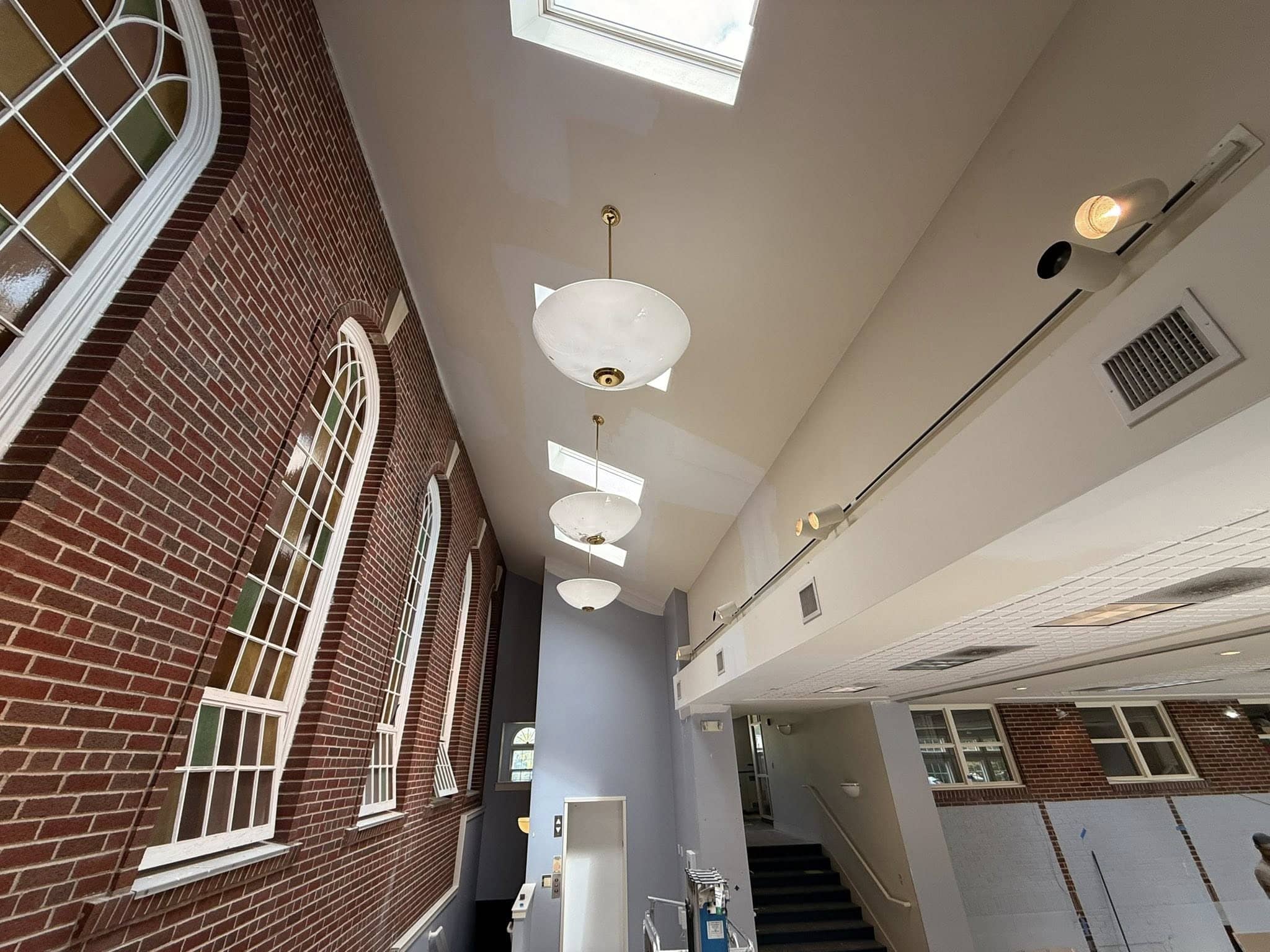 fresh ceiling paint
