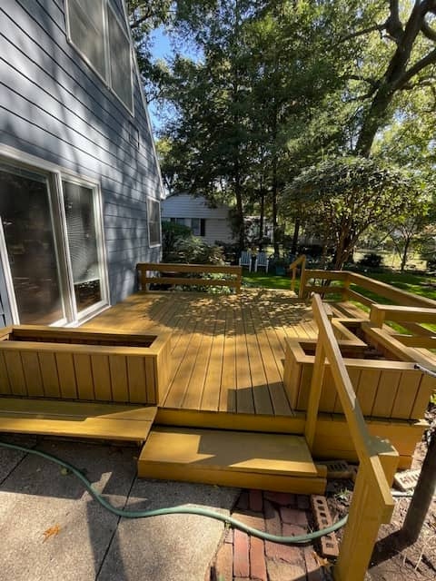 stained deck